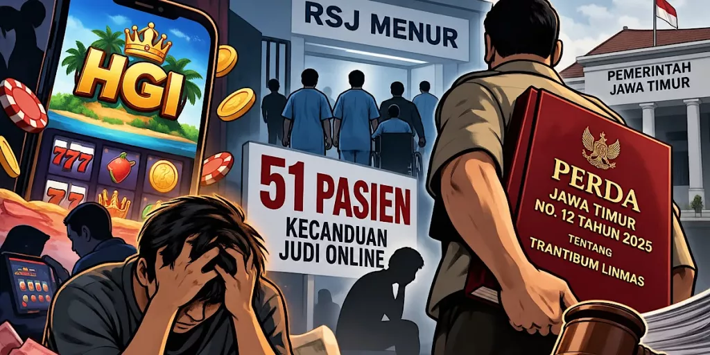 Puluhan Pasien di RSJ Menur jadi Peringatan Serius Bahaya Judi Online di Jatim 